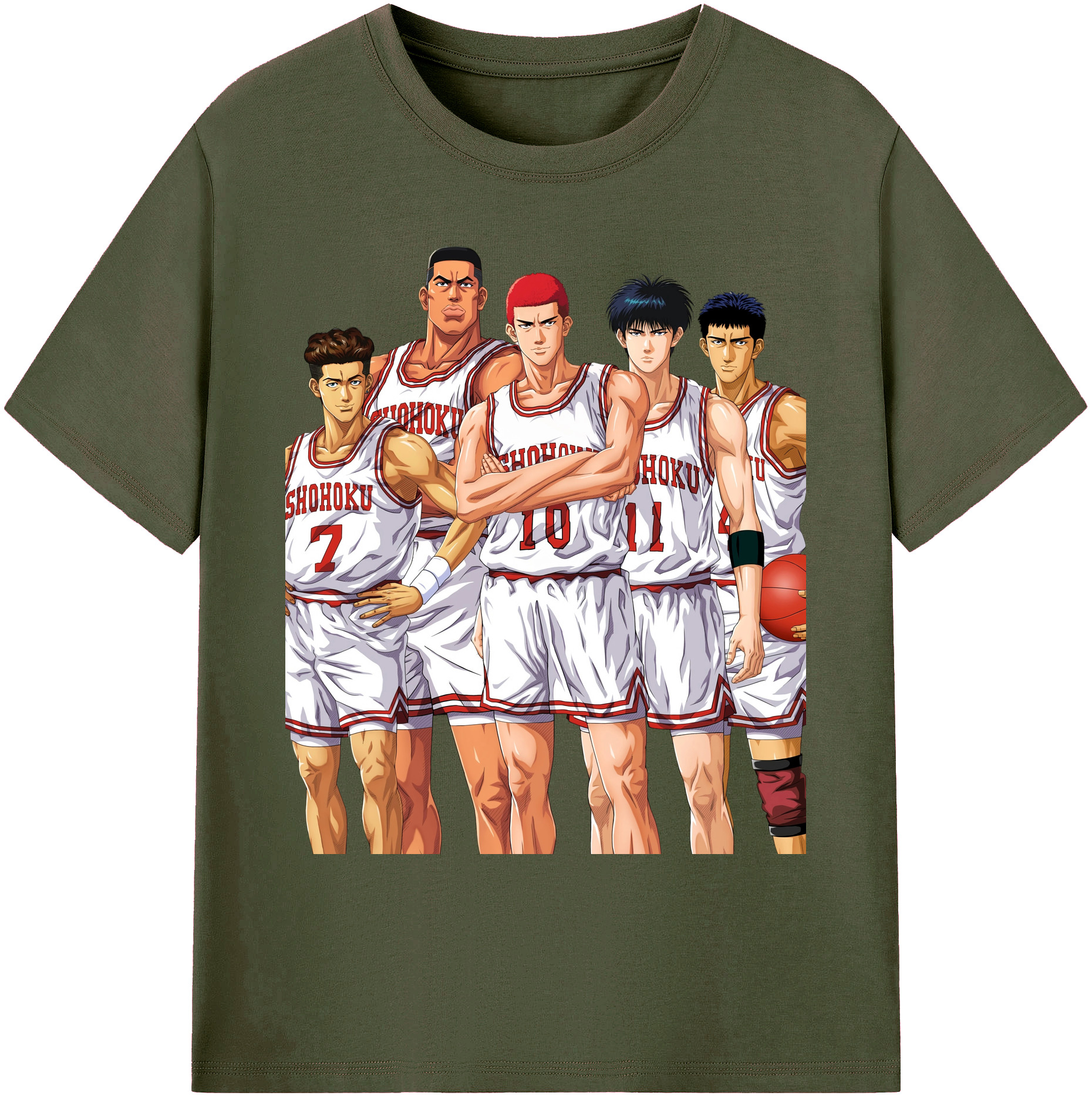 （画像用） SLAM DUNK／スラムダンク 綿100％ メンズ半袖Tシャツ｜肌触りやわらか＆通気性